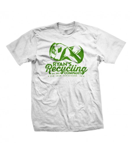 Ryan’s Recycling tees now available in white!