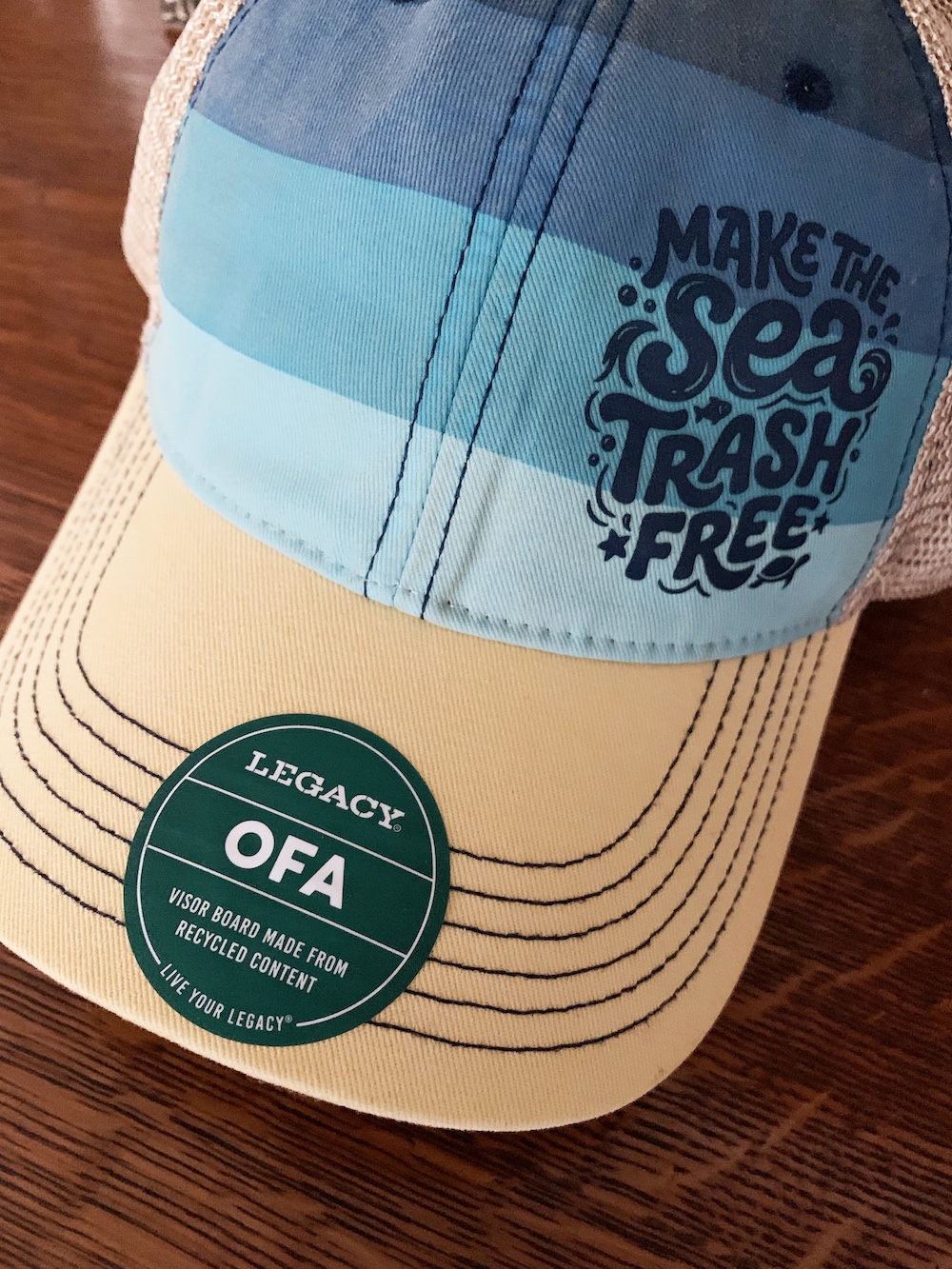 Project3R Blue Stripe/Khaki MTSTF Trucker Hat - Image 3