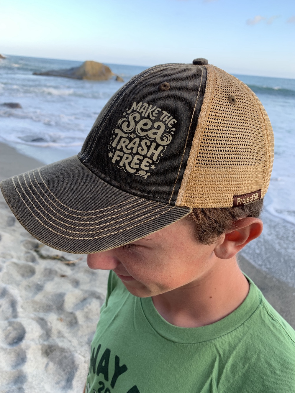 Project3R Weathered Black/Khaki MTSTF Trucker Hat - Image 2