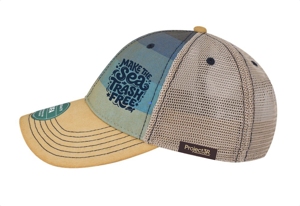 Project3R Blue Stripe/Khaki MTSTF Trucker Hat - Image 2